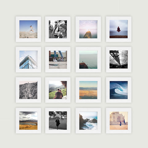 16-Pack, White, 4x4 Photo Frame