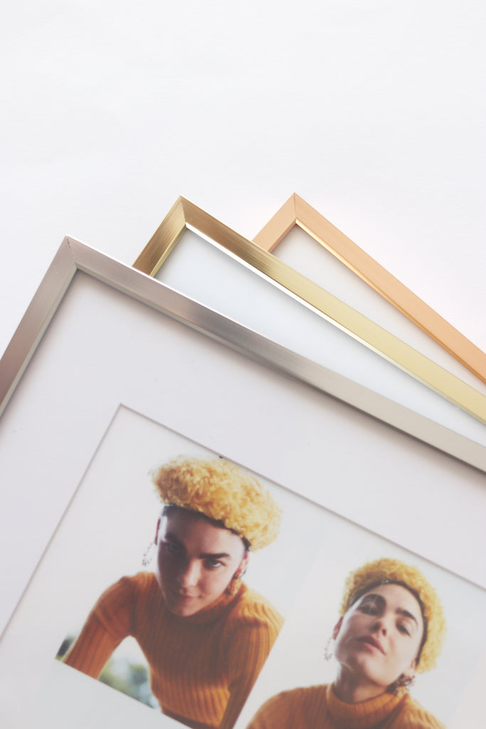9-Pack, Brushed Gold, 8x8 Photo Frame (4x4 Matted)