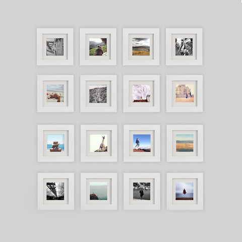 9-Pack, white, 8x8 Photo Frame (4x4 Matted) – Tiny Mighty Frames